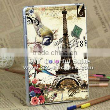 3d design smart case cover for ipad mini (transparent side )