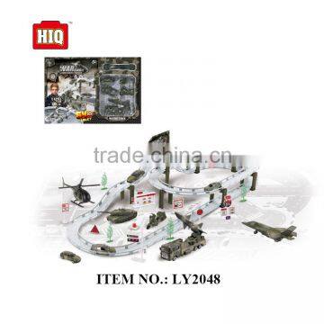 High quality metal BO railway car,city tracks toys military series