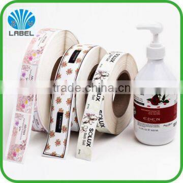 printing vinyl sticker for perfume bottles,permanent adhesive perfume bottle stickers