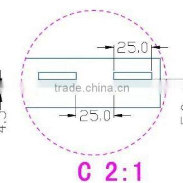 Double Slotted Metal Wall Strip for MDF Board photo-3