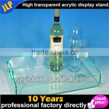 High-grade acrylic rectangular tray tray creative transparent colorful tray