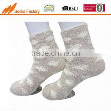 Women's soft fuzzy microfiber socks, keeps warm