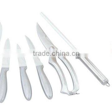 Stainless Steel Knife Set -14Pcs With Wooden Block