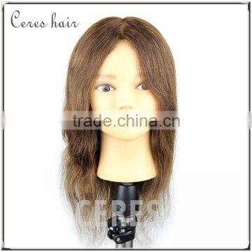 Accept Custom Hairdressing Practice Human Hair Mannequin Head Training Head With Clamp