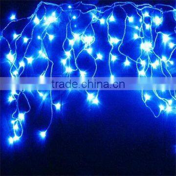 110V/220V 4m 224leds blue color outdoor led christmas icicle lights