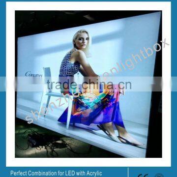 Indoor&Outdoor Advertising Wall Mounted Backlit LED Tension Textile Light Frame Large Size Backlit LED Frame