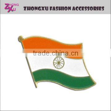 India Flag Lapel Pin Custom Country Flag Lapel Pin