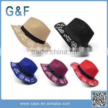 New Design Wide Brim German Felt Hat