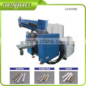 Fully automatic plastic film making machine, rewinding machine, cutting machine