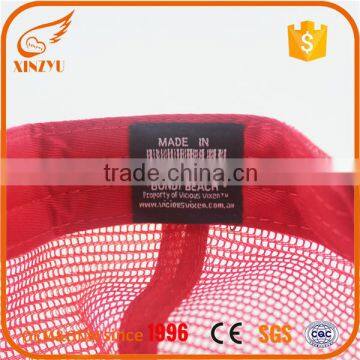 New Products 2016 Top Quality Mesh Cap Red Custom Trucker Hats
