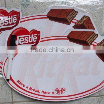 OEM logo customized printing promotional fridge magnet notepad and pen set