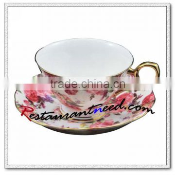 B159 200ml YAMI Rose Tea Cups And Saucers 2 Set