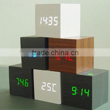 led wood clock promotion christmas gift for kids