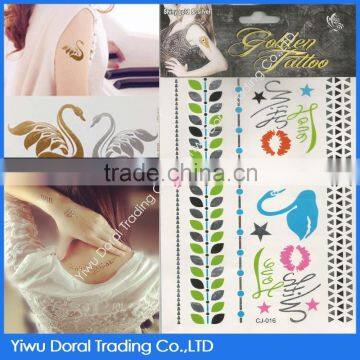 Body Metallic Temporary Bracelet Tatoo/ Gold Chain Metallic Tattoo Stickers for Hands Quality Choice photo-6