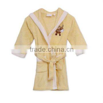 Kids cute warm bathrobe