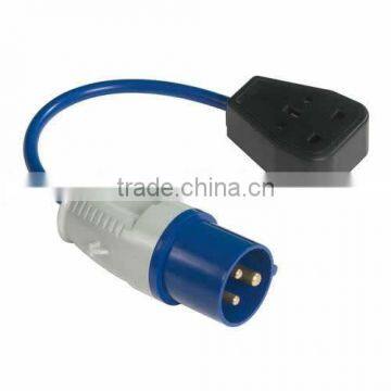 Extension cord CEE Plug H05VV-F 3G1.5 blue color