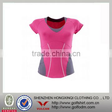 Polyester Lycra Jersey Fashion Women Fitness Sportswear Color Combinations Design