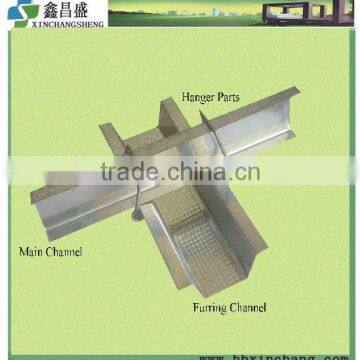 Metal profile for suspended ceiling systems