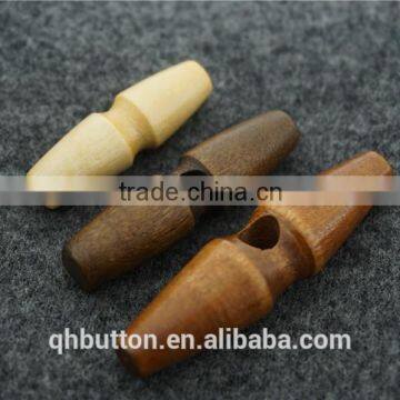 Chinese Wood Toggle 2-holes Button for Coat photo-2