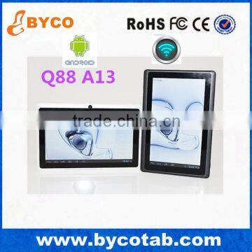 2014 Android tablet pc 7 inch display A13 Q88