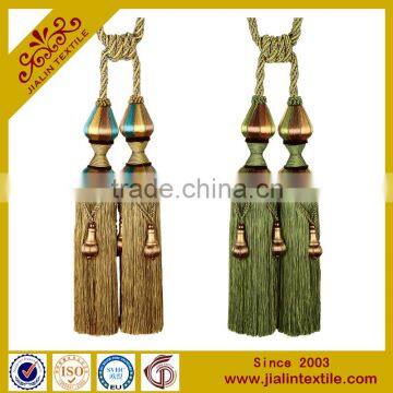 tassel fringe designer home decor beaded tassel for curtain