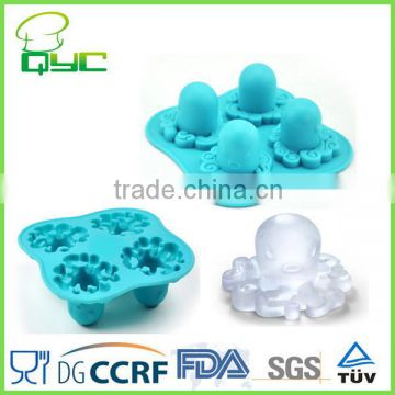 DIY Freezer Sea Octopus Shape Ice Tray Blue Color