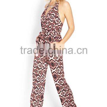 Women Playsuits Wholesale Retro Pattern Printing Jumpsuits/playsuits Women Sexy Jumpsuits photo-5