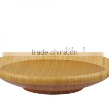 Bamboo Breakfast Serving Tray Dish Plate for Salad and Sushi and Chip and Dip suitable for Home and Hotel and Restaurant and Bar