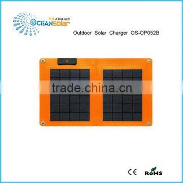 Folding solar panel 5W Guangzhou with good price foldable solar panel solar panelcharger OS-OP052B high efficiency outdoor solar