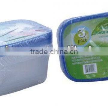 Plastic crisper vacuum box with lock