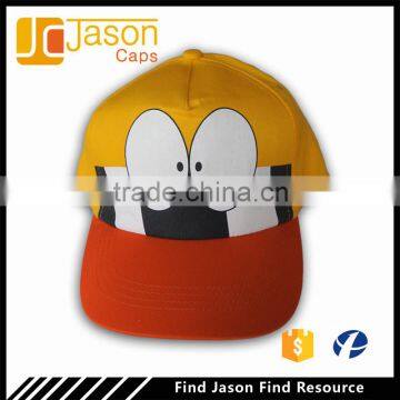 bright color kid cap with printing