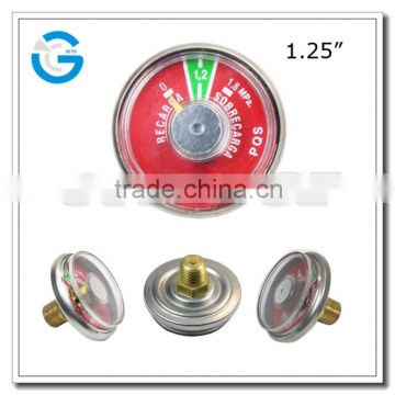 High quality 1.25 inch 32 mm extinguisher gauge