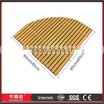 Anti-slip Customized Color WPC Wood Shower Mats