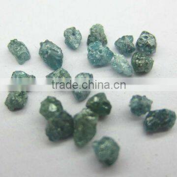 For Art Deco Natural Greenish Blue Rough Diamond Beads