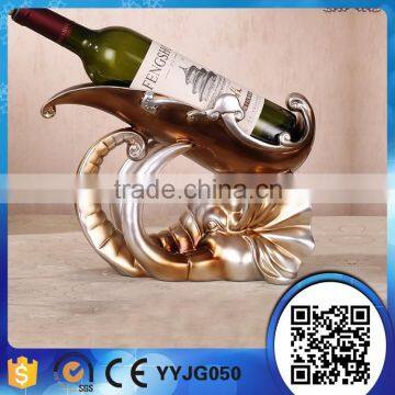 custom poly resin decorative WINE bottle HOLDER