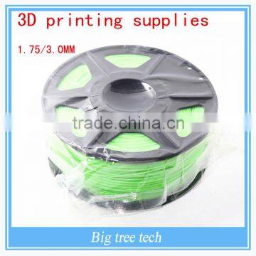 3d printing supplies GREEN color 1.75mm 3mm consumables 3d print PLA three dimensional material 1kg