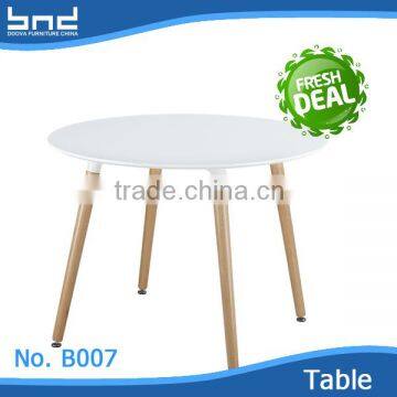 Wood round dining table hot sale