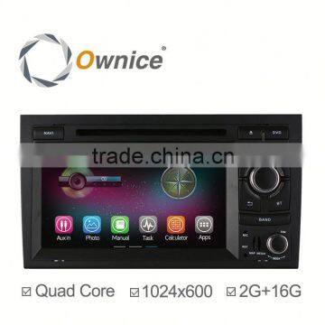 Quad Core Rk3188 1.6GHz Android 4.4 up to android 5.1 Car DVD GPS player for Audi A4 S4 player with BT Wifi 2G 1024*600