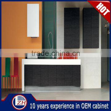 ZH Black High Gloss Acrylic Kitchen Cabinets Design in High Quality