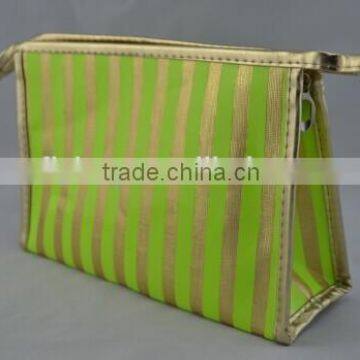 wholesale stripe pvc makeup bag