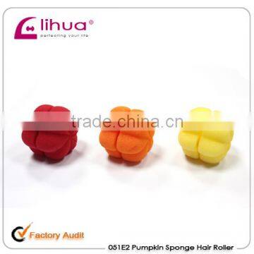 Colour Pumpkin Sponge Ball Hair Styler Curler Roller for Lady