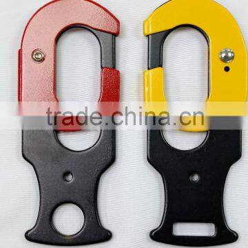 Red & Black Automatic Latching Mechanism Quick Matel Safety Snap Hook photo-3