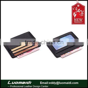 New arrival genuine cowhide leather unisex gender credit/ID card holder