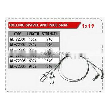 NEW 1x19 vey soft stainless steel wire trace leader