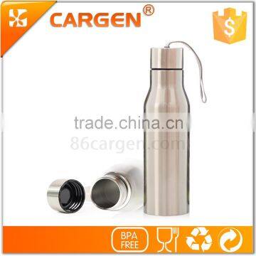 Insulated Vacuum Stainless Steel Sliver Sport Tea Bottle