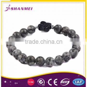 ODM OEM Available Blue Spot Unisex Bracelet Jewelry Men Beads photo-4