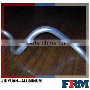 curved aluminum tube