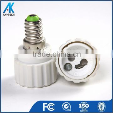 plastic lampholder e14 to gu10 lamp base lamp socket adapter