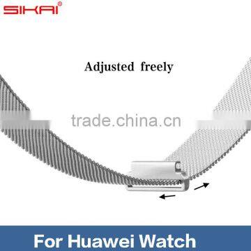 New Arrival Milanese Stainless Steel Adjustable Cuff Watch Band For Huawei Watch Strap Band Loop With Magnetic Connector photo-4