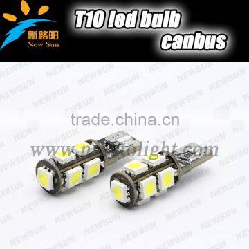 Gold Supplier Canbus T10 9smd Led Auto Lamp Led Auto Lighting Led Car Bulb